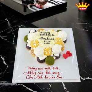 Bánh su kem sinh nhật tặng chồng